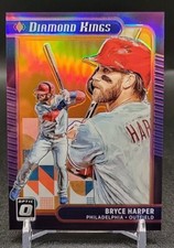 2021 Panini Donruss Optic Bryce Harper Diamond Kings Orange Refractor #/125