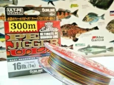 Sunline PE Jigger ULT 8-strand 12lb-16lb 300m Braided Line