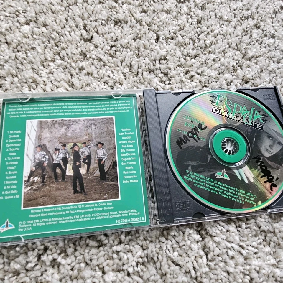 Donde Estas * by Espada Y Diamante (CD, Nov-1998, EMI Music Distribution) Foto 3 de 3
