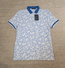 G/Fore Star Dust Banded Sleeve Tech Jersey Golf Polo Shirt White Star Print Aop