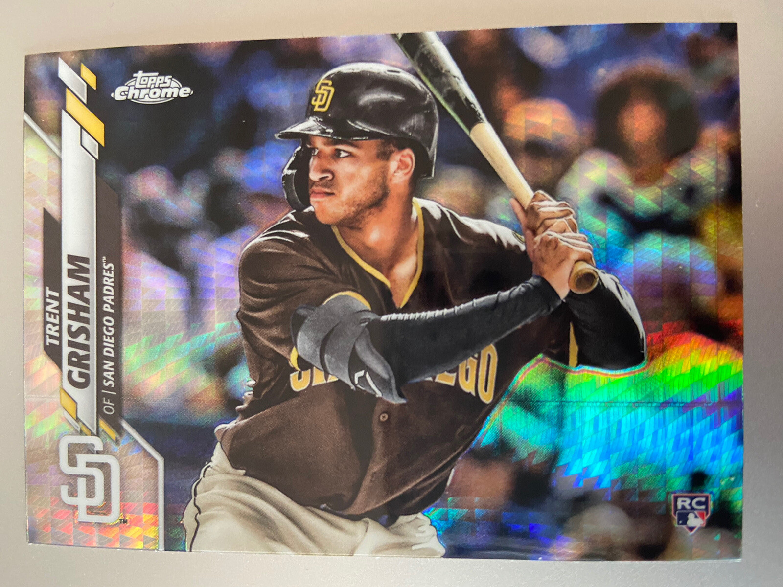2020 Topps Chrome Prism Refractor TRENT GRISHAM RC #101!