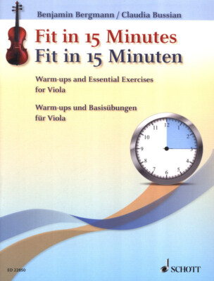 Fit In 15 Minuten, Warm-ups für Viola, Bergmann - PORTOFREI VOM MUSIKFACHHÄNDLER