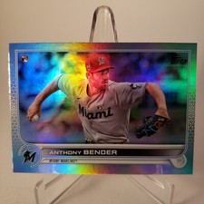 2022 Topps Anthony Bender #160 Rainbow Foil Rookie Card