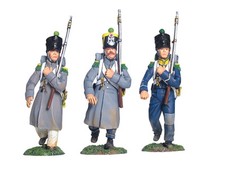 W Britain Napoleonic 17973 French Light Infantry Voltigeurs March Attack Set 1