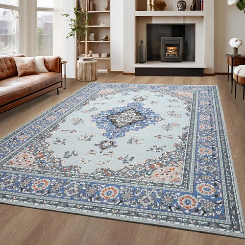 Large 5x7 Area Rugs for Living Room, Indoor Machine Washable Rugs Floor