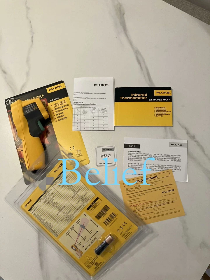 1pc FLUKE 62max Brand new Laser infrared thermometer Fast delivery DHL - Image 2 of 3