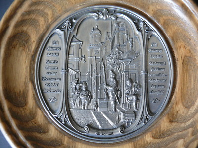 WMF Zinn Pewter Small Medallion Carl Spitzweg 