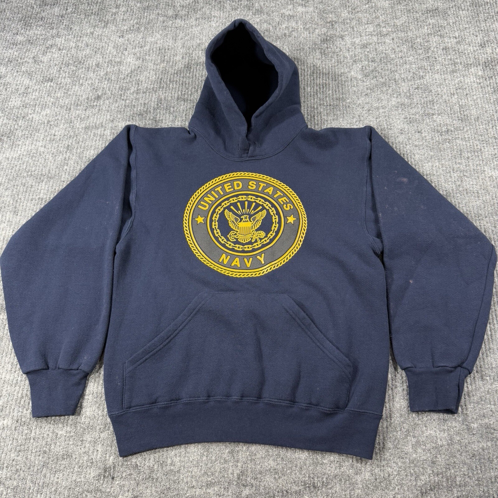 Vintage 90s US Navy Sweatshirt Hoodie Sweater Military USA Made Men’s Sz S