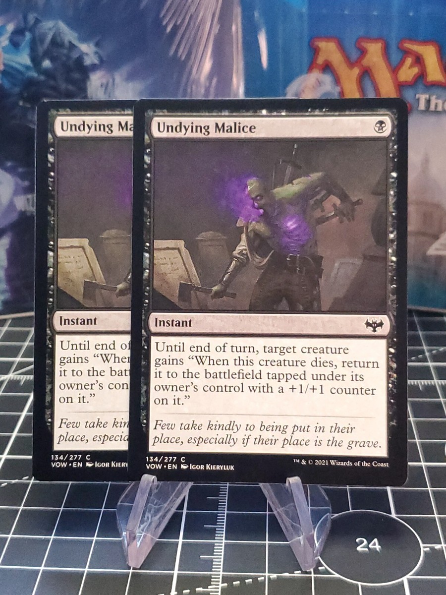 best undying cards mtg Malice - Innistrad: Crimson Vow All cards will be carefully packed for safe transit MTG 2x - Undying Malice