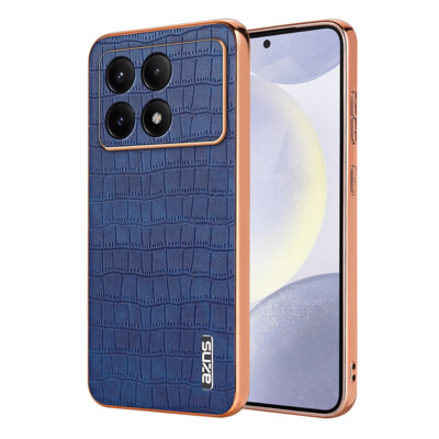 Für Xiaomi 14T Poco X6 F6 M6 Pro Redmi Note 13 Leder Schlicht Schocksicher Hülle