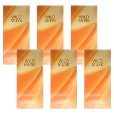 Pack of (6) New Coty Wild Musk By Coty For Women. Cologne Spray 1.4-Ounces