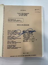 Report to the Commissioner Pete Rose Auto,Cincinnati Reds Future HOF ⚾️♨️♨️B6