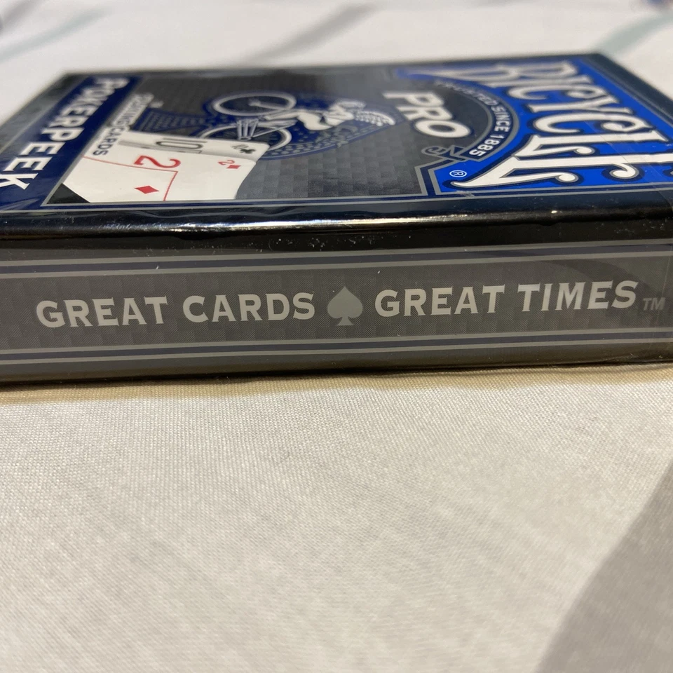 Bicycle® Poker Peek® Pro Playing Card Deck, Single Deck (1-Blue), *NEW* - Image 4 of 4