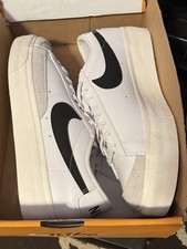 Nike Blazer Platform Low White Black Sail DJ0292-101 11.5 Womens = 10 Men’s