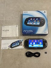 Sony PS Vita PCH-1000 1100 Complete In Box - Black 8GB Very Good Condition