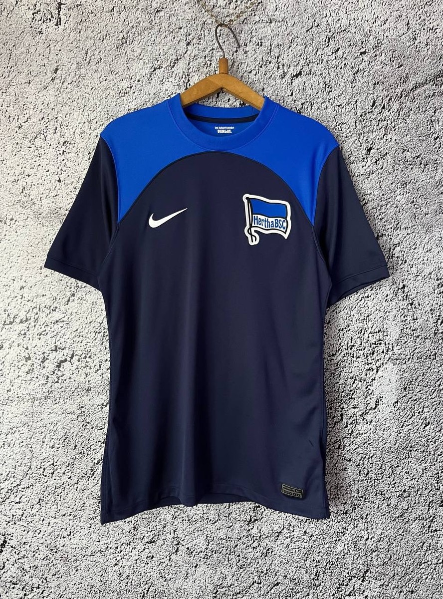 Nike Hertha BSC Football Jersey Dri-Fit Blue Men Size M | eBay