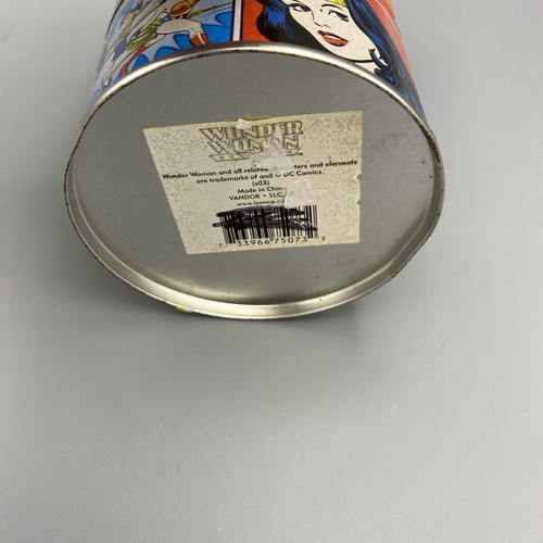 Wonder Woman Tin Stacking Pull Apart 4 Pc Canister Vintage For Trinkets Jewelry - Picture 8 of 8