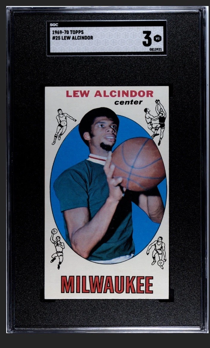 Deal for 1969-70 Topps Basketball #25 Lew Alcindor RC Rookie HOF SGC 3