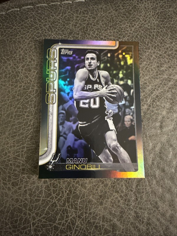 Manu Ginobili 2025-26 Topps NBA Basketball #262 Blackout Target Exclusive