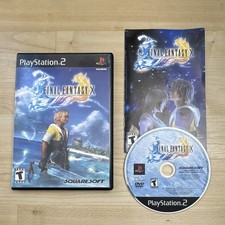 SquareSoft Final Fantasy X w/ Manual Sony PlayStation 2 NTSC-U/C T 2001 RPG