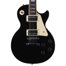 Epiphone Les Paul Standard Electric Guitar, Ebony with Case (Pre-Owned)