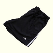 ADIDAS VTG 90s Y2K RETRO 4" SHORTS SOCCER RUNNING SPORTS BLACK MESH 2005 SZ M