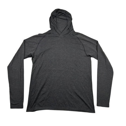 Lululemon Hoodie Mens L Metal Vent Tech 2.0 Gray Heather Long Sleeve Performance