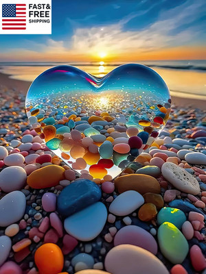 Jigsaw Puzzles for Adults 1000 Pieces, Love Pebbles Beach Puzzle, Impossible