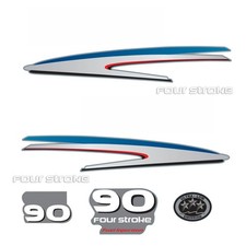Replace Yamaha 90 HP 4 stroke outboard engine  Cowl Cove Decal Sticker Kit