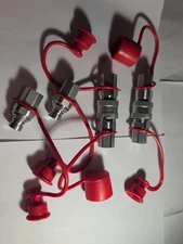 Chinese Mini Excavator Hydraulic Quick Connects Flat Face Set 1/4" For 2...