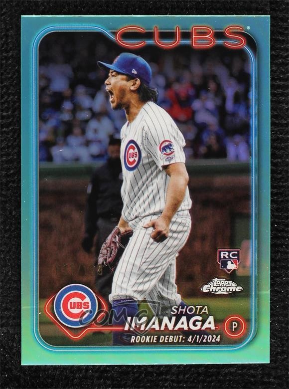 2024 Topps Chrome Update Debut Aqua Refractor /199 Shota Imanaga Rookie RC