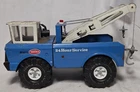 Mighty Tonka Blue Dual Boom Wrecker, Tow Truck, 24 Hour Service