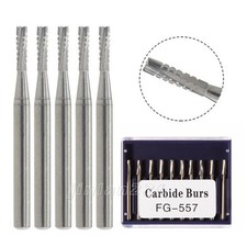 Dental Burs FG 557 Tungsten Carbide Friction Grip For High Speed Handpiece