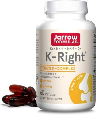 JARROW FORMULAS, K-RIGHT Vitamin K-Complex 60 Weichkapseln SUPER PREIS