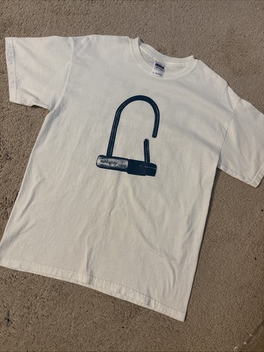 soMighty Bike Lock T-Shirt Don’t Steal Bikes Bro Size MEDIUM