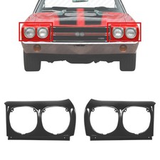 Headlight Bezel Trims Set For 1970-1970 Chevrolet Chevelle El Camino Wagon