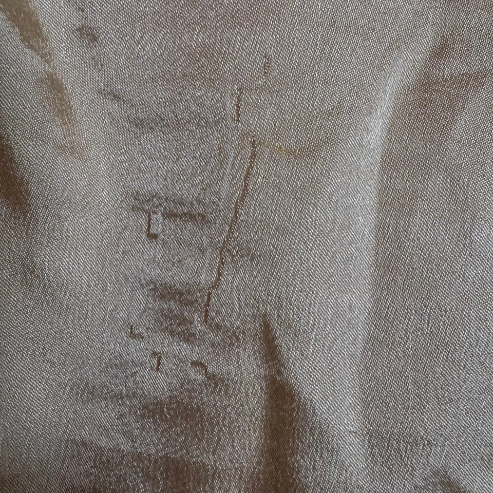 Conjunto de 3 piezas de lencería vintage falda sin cordones champán encaje tocador ropa de salón Foto 3 de 4