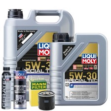 Motoröl 5W30 LIQUI MOLY Special Tec F 6L +MANN Ölfilter +Spülung +Cera Tec