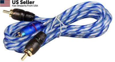 Rockville RTR032 3 Foot 2 Channel Twisted RCA Cable Pair, 100% Copper 3