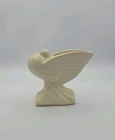 Vinta Nelson McCoy Miniature Matte White Dove Pigeon Planter 3.25x4.5 USA HTF