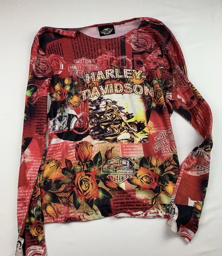 T-shirt Manches Longues Harley-Davidson Noir - Taille S - De Shawano, WI - Occasion Très Bon état