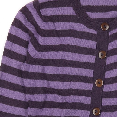 Boden Women's Purple Striped Cardigan Size 12 - Picture 7 of 12