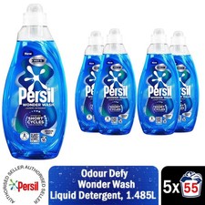 Persil Wonder Wash Liquid Detergent Bio Odour Defy 55 Washes 1.485 Litre, 5 Pack 5.59 per litre