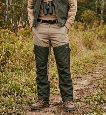 Game Winner Hunting Pants Mens M 32-34 Tan Olive Brush Pants Polyester Cotton