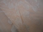 Vintage  TABLECLOTH  Pastel   APRICOT 42" x 46" Brocade — photo 4