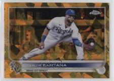 2022 Topps Chrome Sapphire Edition Gold 32/50 Carlos Santana #510 4f6