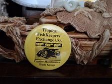 Vintage Old Aquarium Societies Tropical Fish Keepers Exchange Collector Pin