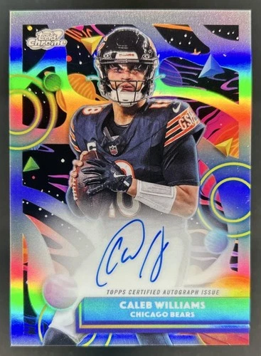 2025 Topps Chrome Caleb Williams Chrome Autographs (RAW)