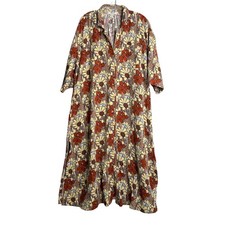 Madewell Lightestspun Cover Up Maxi Shirtdress Womens L Daydream Floral Gauze