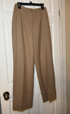 Pendleton Size 12 100 Virgin Wool Pants Town Country Vintage Tan NWT USA